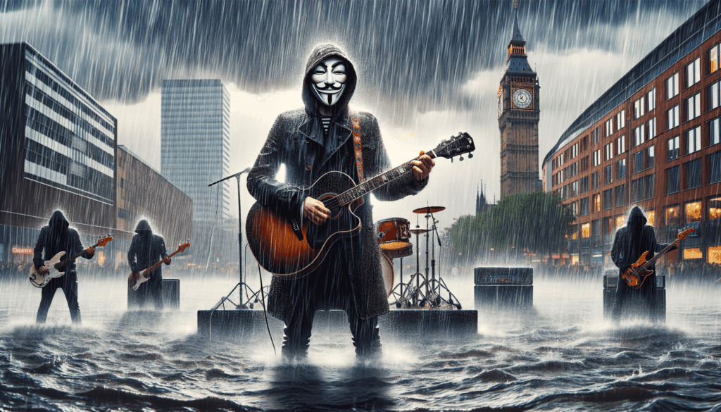 Coldplay spielt in Düsseldorf im prasselnden Gewitterregen